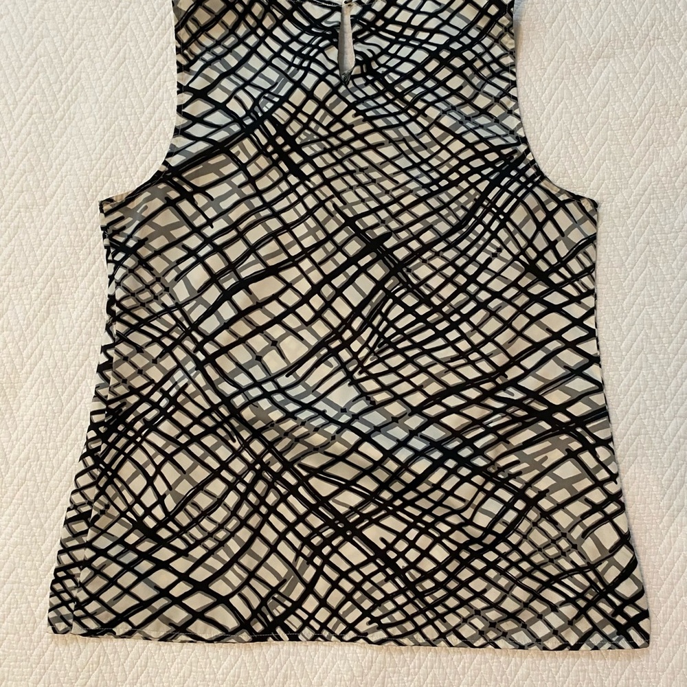 Black, Gray & Cream Women's Top